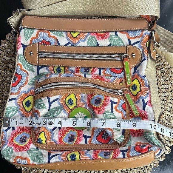 Crossbody Purse Lily Bloom Bright Colors Versatile Lots of Pockets - Picture 7 of 9